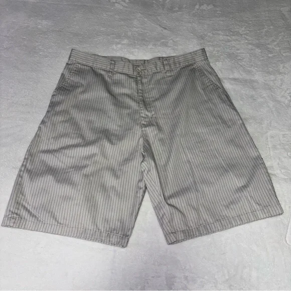 Pair of Men’s Size 36 IZOD Saltwater Khaki and Burnside Pinstriped Shorts - Picture 6 of 10